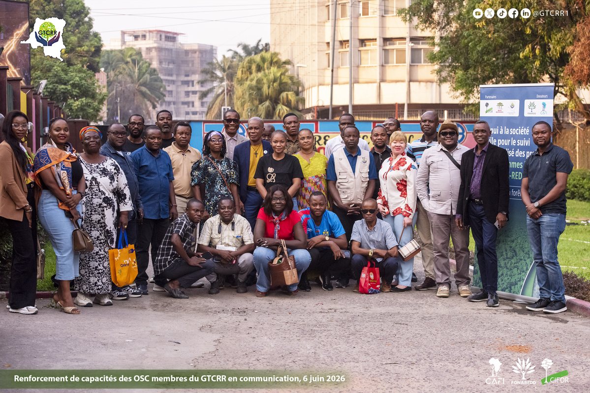 Renforcement des OSC en communication : Le GTCRR Kinshasa outille plus 30 organisations pour un suivi REDD+ plus efficace